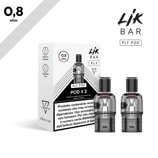 LIK BAR FLY Pod 1,2 Ohm Ricambio | Cartuccia Open System 2ML