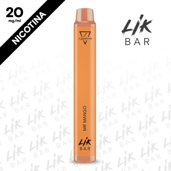 LIK BAR - Mr Mango - Nicotina 20 -  Sigaretta Elettronica Usa e Getta By Suprem-e