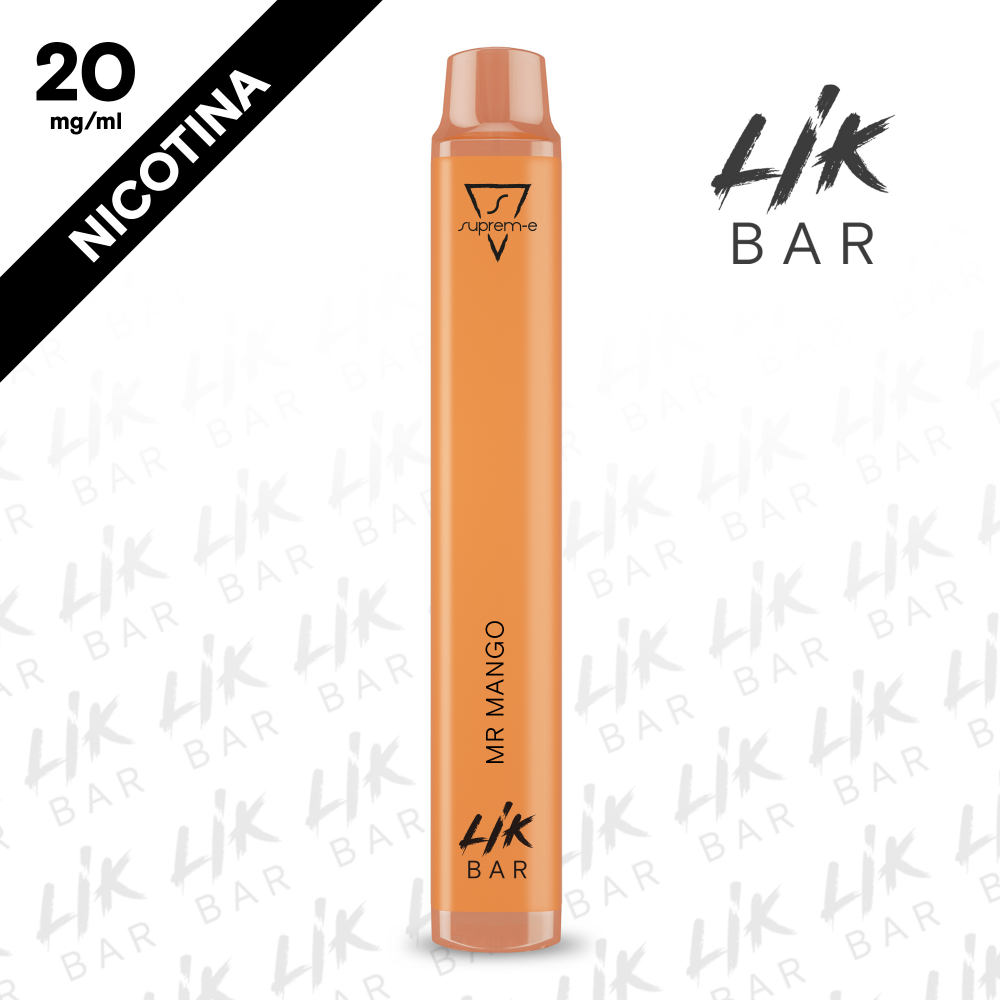 LIK BAR - Mr Mango - Nicotina 20 - Sigaretta Elettronica Usa e Getta By Suprem-e LIK BAR - Mr Mango - Nicotina 20 - Sigaretta Elettronica Usa e Getta By Suprem-e