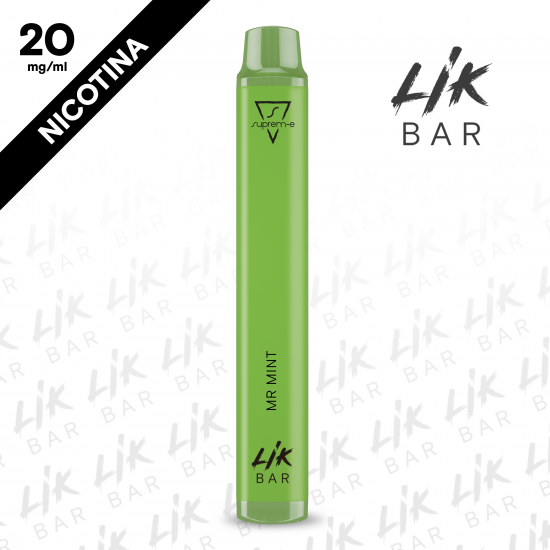 LIK BAR - Mr Mint - Nicotina 20 By Suprem-e - Sigaretta Usa e Getta