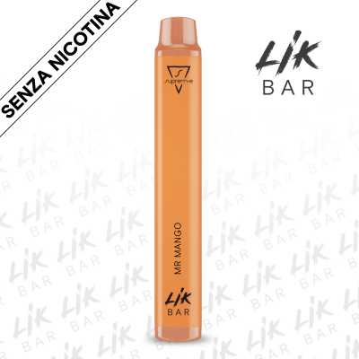 LIK BAR - Mr Mango - Senza Nicotina - Sigaretta Elettronica Usa e Getta By Suprem-e