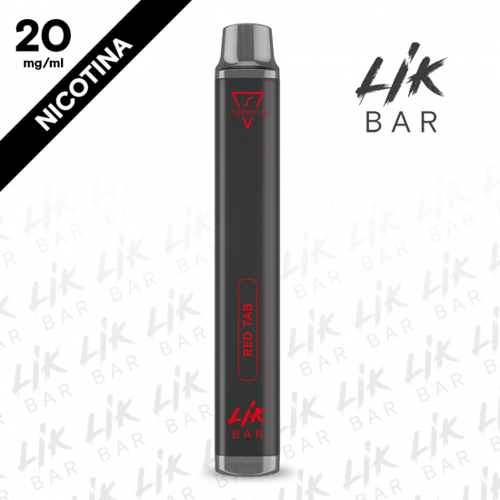 LIK BAR - Red Tab Tabacco Nicotina 20 Sigaretta Usa e Getta 600 Puff By Suprem-e