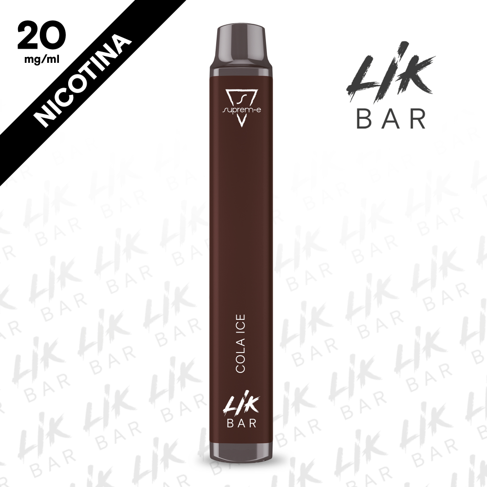 LIK BAR - Cola Ice - Nicotina 20 - Sigaretta Elettronica Usa e Getta By Suprem-e LIK BAR - Cola Ice - Nicotina 20 - Sigaretta Elettronica Usa e Getta By Suprem-e