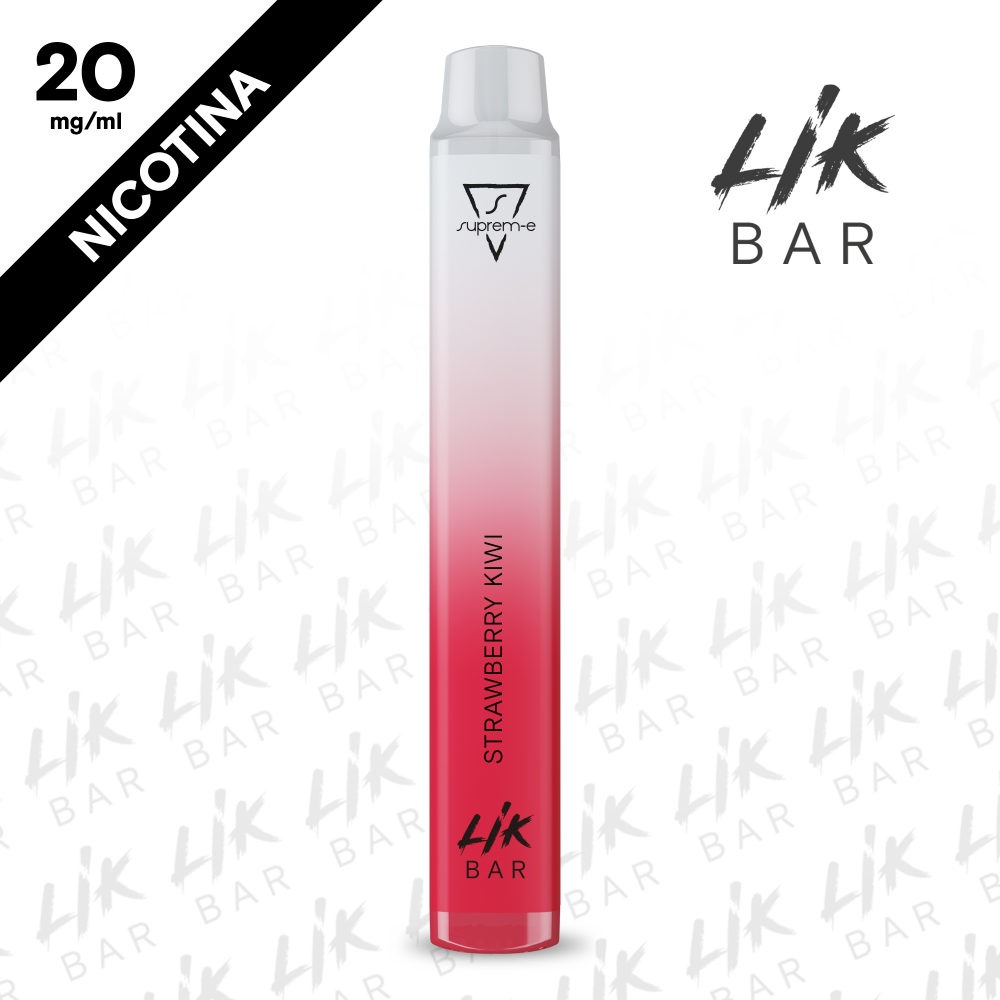 LIK BAR - Strawberry Kiwi - Nicotina 20 - Sigaretta Elettronica Usa e Getta By Suprem-e LIK BAR - Strawberry Kiwi - Nicotina 20 - Sigaretta Elettronica Usa e Getta By Suprem-e