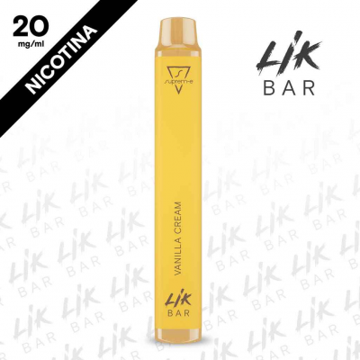 LIK BAR - Vanilla Cream - Nicotina 20 - Sigaretta Elettronica Usa e Getta By Suprem-e