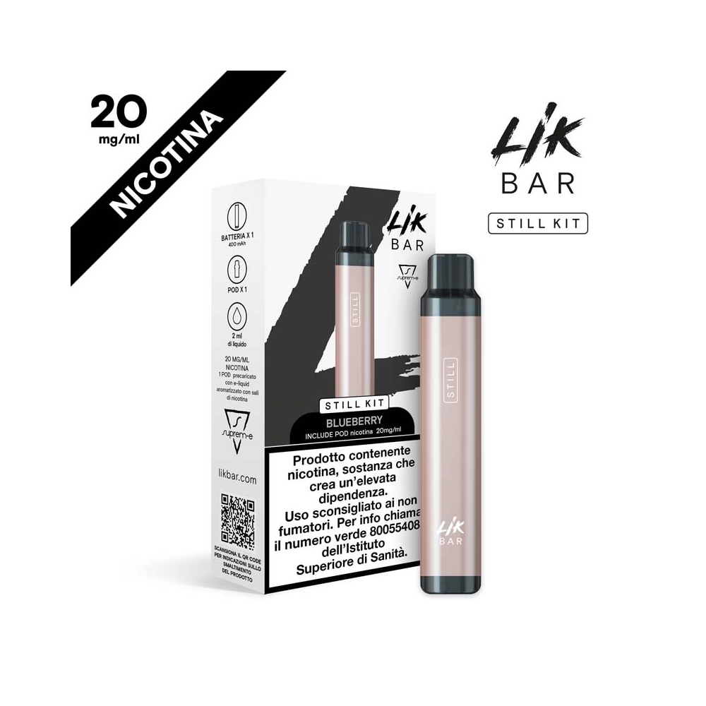 LIK BAR STILL Starter Kit Champagne + Pod Blueberry