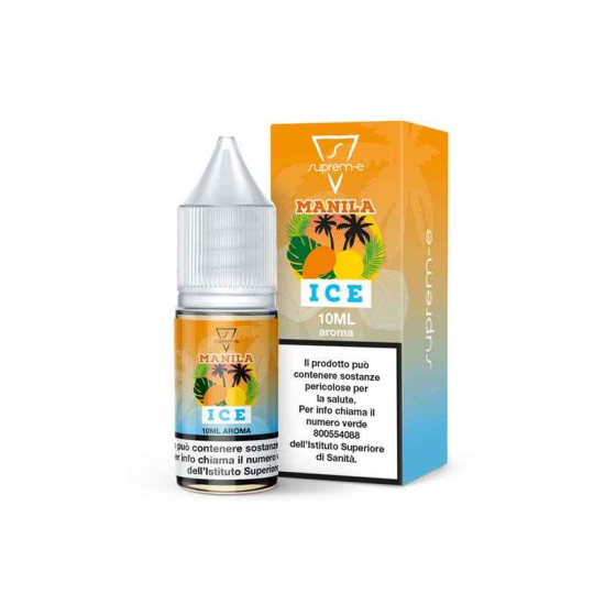 Aroma Sigaretta Elettronica Manila Ice 10ml by Suprem-e al gusto di Pesca, Kiwi, frutti tropicali, ice