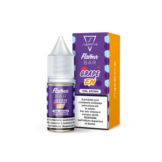 Aroma per Sigaretta Elettronica GRAPE ENERGY 10ml by Suprem-e al gusto di Uva, energy drink, ghiaccio.
