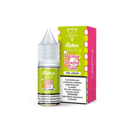 Aroma Sigaretta Elettronica PAPAYA DRAGON 10ml by Suprem-e al gusto di Papaya, Dragon fruit, pesca, lime e zucchero.